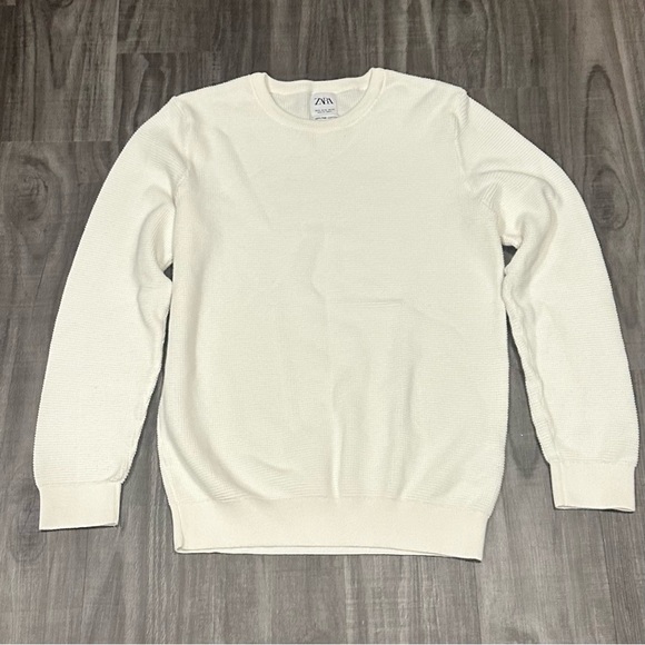 Zara Tops - Zara Fine Cotton Waffle Shirt